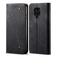Cloth Case Stands Flip Cover for Xiaomi Poco M2 Pro Black