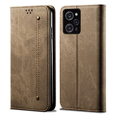 Cloth Case Stands Flip Cover for Xiaomi Redmi Note 12 Pro Speed 5G Khaki