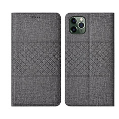 Cloth Case Stands Flip Cover H01 for Apple iPhone 11 Pro Gray