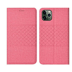 Cloth Case Stands Flip Cover H01 for Apple iPhone 11 Pro Pink