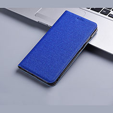 Cloth Case Stands Flip Cover H01 for Apple iPhone 13 Mini Blue