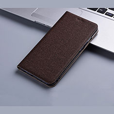 Cloth Case Stands Flip Cover H01 for Apple iPhone 13 Mini Brown