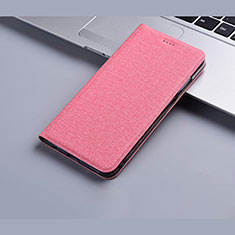 Cloth Case Stands Flip Cover H01 for Apple iPhone 14 Pro Max Pink
