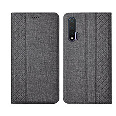 Cloth Case Stands Flip Cover H01 for Huawei Nova 6 5G Gray