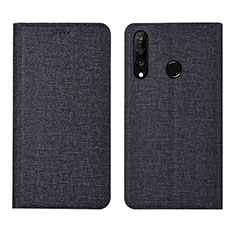 Cloth Case Stands Flip Cover H01 for Huawei P30 Lite Black