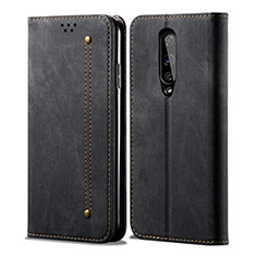 Cloth Case Stands Flip Cover H01 for OnePlus 8 Black