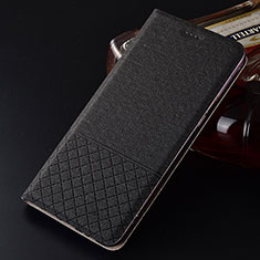 Cloth Case Stands Flip Cover H01 for Oppo R17 Neo Black