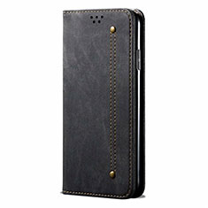 Cloth Case Stands Flip Cover H01 for Oppo Reno3 Pro Black