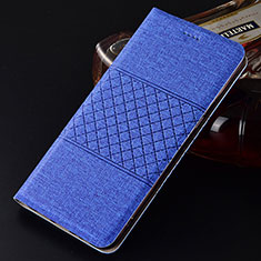 Cloth Case Stands Flip Cover H01 for Oppo RX17 Pro Blue