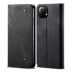 Cloth Case Stands Flip Cover H01 for Xiaomi Mi 11 5G Black