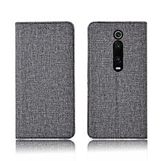 Cloth Case Stands Flip Cover H01 for Xiaomi Mi 9T Gray