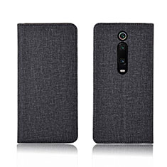 Cloth Case Stands Flip Cover H01 for Xiaomi Mi 9T Pro Black