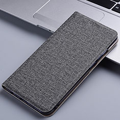 Cloth Case Stands Flip Cover H12P for Asus ZenFone 8 Flip ZS672KS Gray