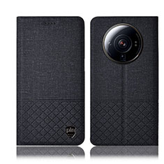 Cloth Case Stands Flip Cover H12P for Xiaomi Mi 12 Ultra 5G Black