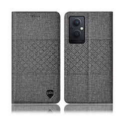 Cloth Case Stands Flip Cover H13P for OnePlus Nord N20 5G Gray