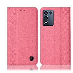 Cloth Case Stands Flip Cover H13P for Oppo K9S 5G Pink