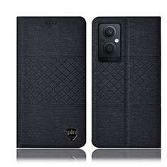 Cloth Case Stands Flip Cover H13P for Oppo Reno8 Z 5G Black