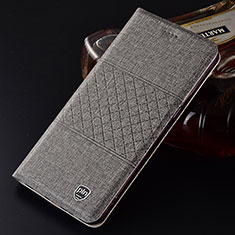 Cloth Case Stands Flip Cover H13P for Samsung Galaxy S21 Ultra 5G Gray