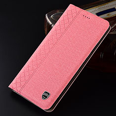 Cloth Case Stands Flip Cover H13P for Samsung Galaxy S22 Plus 5G Pink