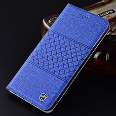 Cloth Case Stands Flip Cover H14P for Samsung Galaxy S21 Plus 5G Blue