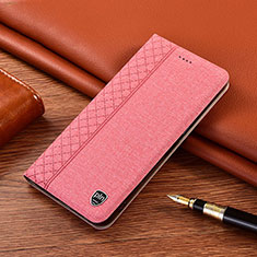 Cloth Case Stands Flip Cover H14P for Xiaomi Mi 10i 5G Pink