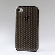 Diamond Transparent Soft Case Gel for Apple iPhone 4 Gray
