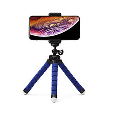 Extendable Folding Handheld Selfie Stick Tripod Bluetooth Remote Shutter Universal T16 for Oppo Reno8 Z 5G Blue