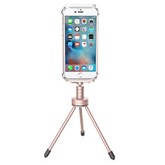 Extendable Folding Handheld Selfie Stick Tripod Bluetooth Remote Shutter Universal T17 for Apple iPhone 12 Rose Gold