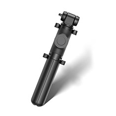 Extendable Folding Handheld Selfie Stick Tripod Bluetooth Remote Shutter Universal T29 for Oppo Find X7 5G Black