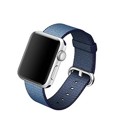 Fabric Bracelet Band Strap for Apple iWatch 3 38mm Blue