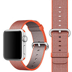 Fabric Strap Bracelet Band for Apple iWatch 3 38mm Orange