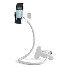 Flexible Smartphone Stand Cell Phone Holder Lazy Bed Universal T11 for Oneplus Nord N200 5G White