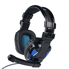 Foldable Sports Stereo Earphone Headset H52 for Oppo Reno4 Z 5G Blue