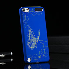 Hard Rigid Plastic Case Butterfly Cover for Apple iPod Touch 5 Blue