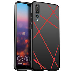Hard Rigid Plastic Case Line Cover for Huawei P20 Pro Red