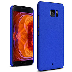 Hard Rigid Plastic Case Quicksand Cover for HTC U Ultra Blue