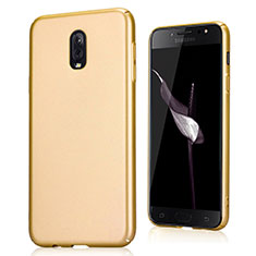 Hard Rigid Plastic Case Quicksand Cover for Samsung Galaxy J7 Plus Gold