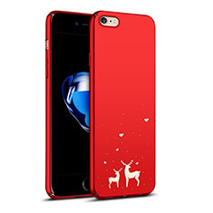 Hard Rigid Plastic Case Reindeer Cover for Apple iPhone 6S Red