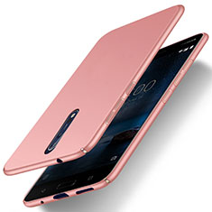 Hard Rigid Plastic Matte Finish Back Cover for Nokia 8 Rose Gold