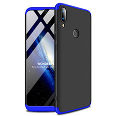 Hard Rigid Plastic Matte Finish Case Back Cover A01 for Huawei Enjoy 9 Plus Blue and Black