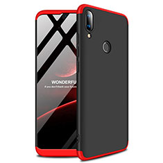 Hard Rigid Plastic Matte Finish Case Back Cover A01 for Huawei Enjoy 9 Plus Red and Black