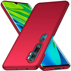 Hard Rigid Plastic Matte Finish Case Back Cover D01 for Xiaomi Mi Note 10 Pro Red