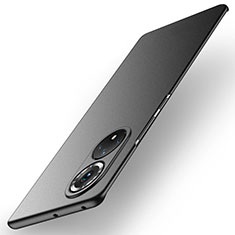 Hard Rigid Plastic Matte Finish Case Back Cover for Huawei Honor 50 5G Black