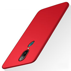 Hard Rigid Plastic Matte Finish Case Back Cover for Oppo A9 Red