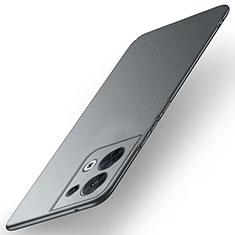 Hard Rigid Plastic Matte Finish Case Back Cover for Oppo Reno9 Pro 5G Gray