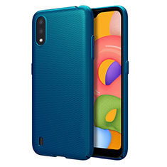 Hard Rigid Plastic Matte Finish Case Back Cover for Samsung Galaxy A01 SM-A015 Blue