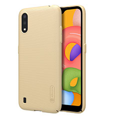 Hard Rigid Plastic Matte Finish Case Back Cover for Samsung Galaxy A01 SM-A015 Gold