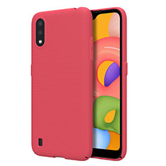 Hard Rigid Plastic Matte Finish Case Back Cover for Samsung Galaxy A01 SM-A015 Red