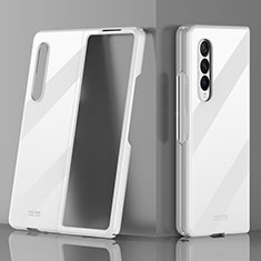 Hard Rigid Plastic Matte Finish Case Back Cover for Samsung Galaxy Z Fold4 5G White