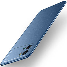 Hard Rigid Plastic Matte Finish Case Back Cover for Vivo iQOO 9 5G Blue